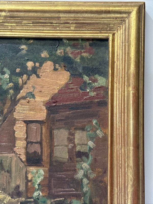 ANTIQUE IMPRESSIONIST PAINTING LANDSCAPE LENARD KESTER CALIFORNIA NEW YORK OIL gallery