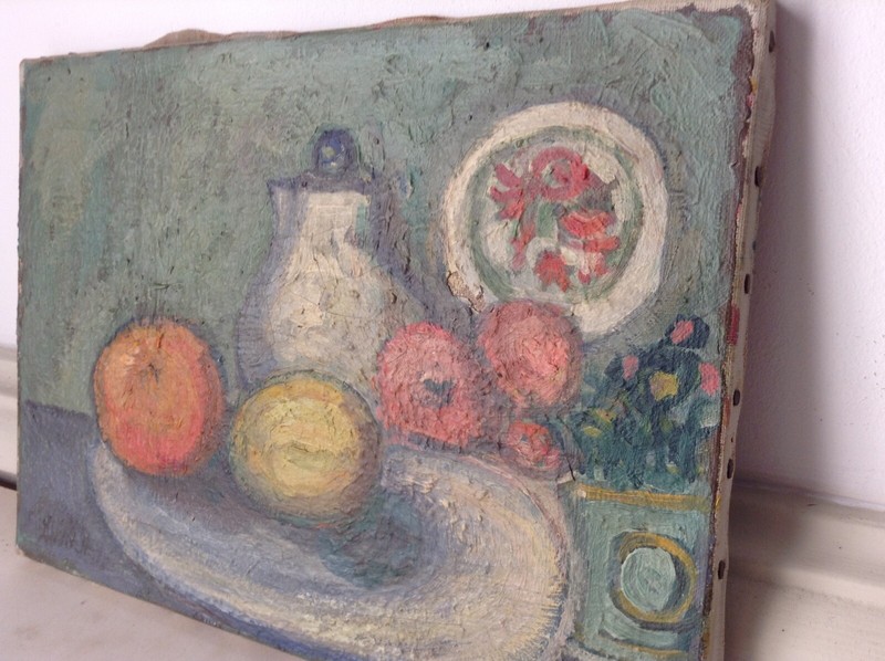 LUBITCH (1896-1990) SIGNED - RUSSIAN ECOLE DE PARIS OIL CANVAS - STILL LIFE gallery