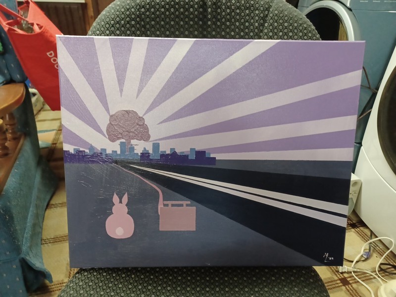 "Payback" painting on canvas original gallery