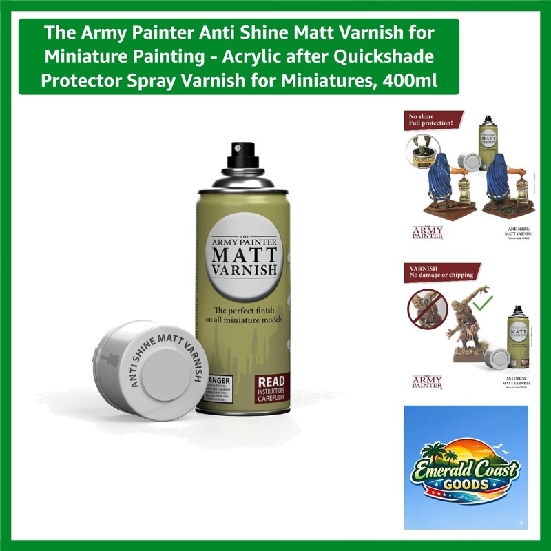 Anti Shine Matt Varnish for Miniature Painting – Acrylic after Quickshade Pro…