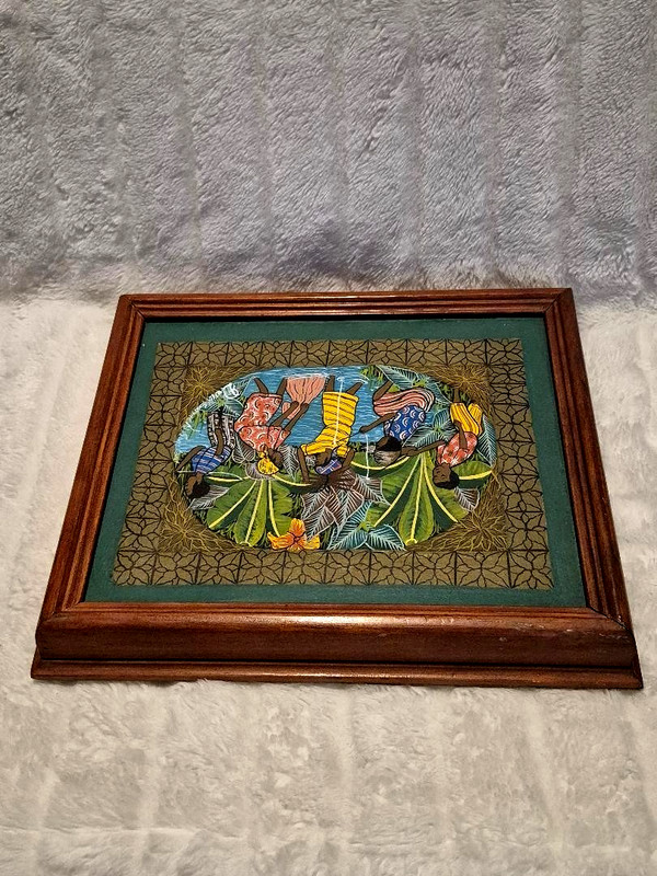 8 x 10 Original Haitian Art Painting By the Late Master Saincilus Ismael Signed gallery