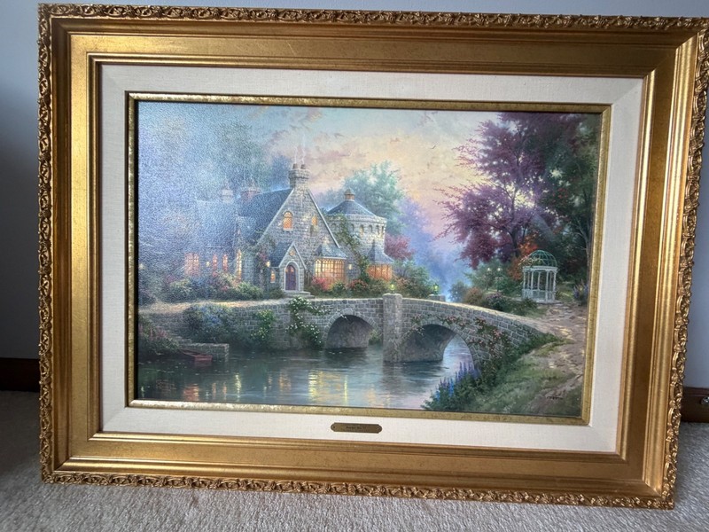 Thomas Kinkade on Canvas - Lamplight Manor IV Signed & Numbered. 2358 of 4950 gallery