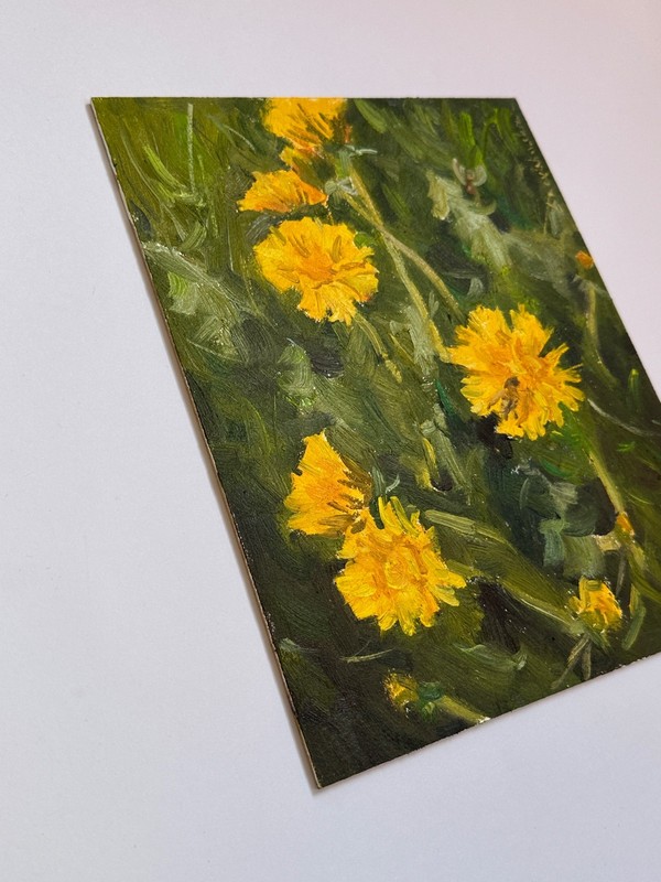 OIL PAINTING | Original art | Frolar painting | Dandelions | Impressionism gallery