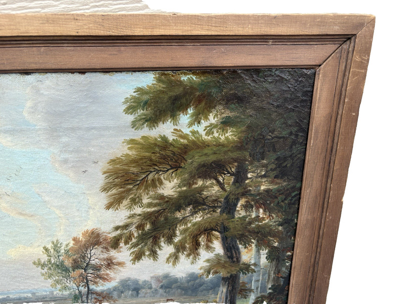 ART 02: Follower of French "School of Watteau" Indian Oil on Canvas gallery