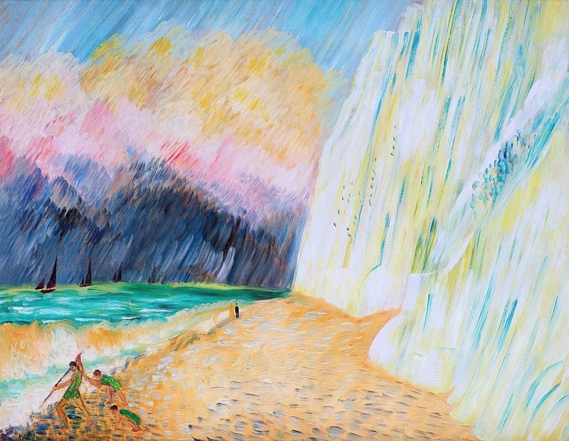 Chalk Cliffs Painting by Sigrid Hjerten Reproduction