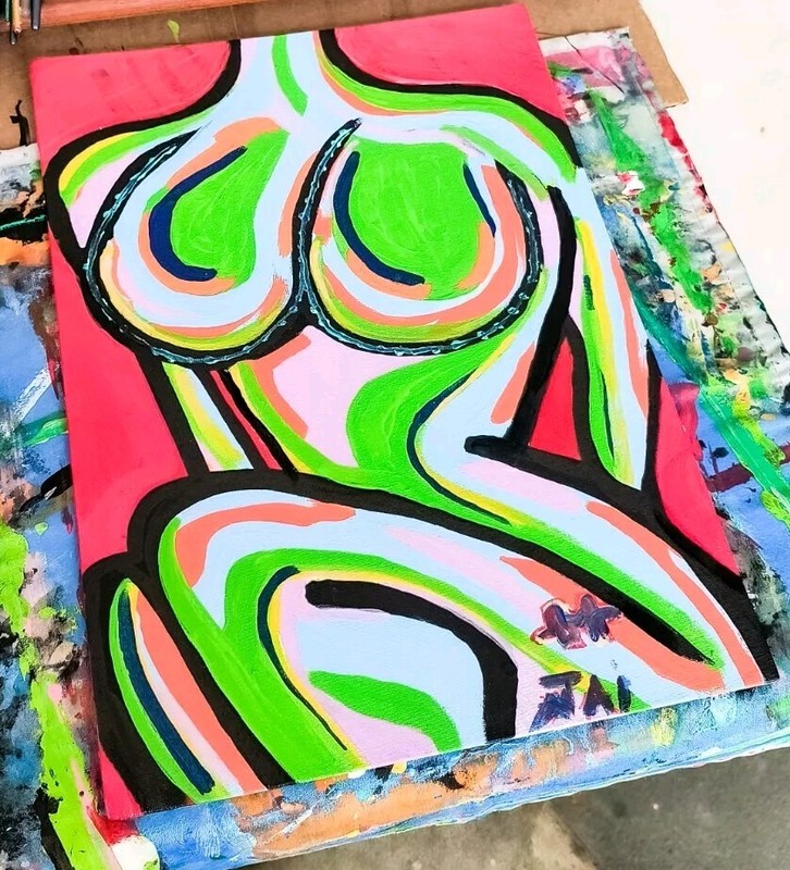 18 By 24 Inch Abstract Painting gallery