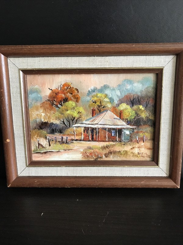 Beryl Kinder Painting 7 x 5. Australian Artist. Original