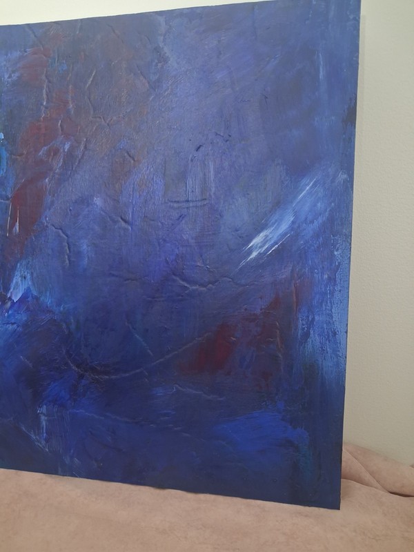 Jerry Hardesty "Brio" Original Abstract Expressionist Painting Oil Cradled wood gallery