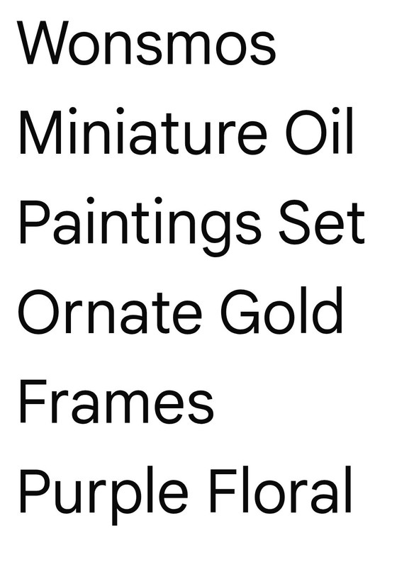 Wonsmos Signed 3-piece set in original frames Oil on Canvas