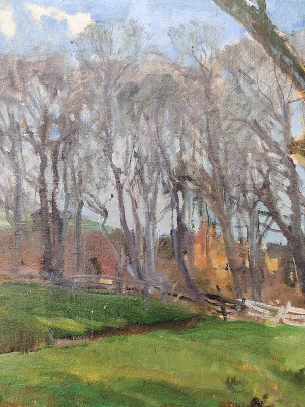 Aage Bernhard-Frederiksen (1883-1963): HORSE PASTURE, original oil painting gallery