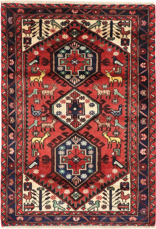 Hand Knotted Rug Hamedan 145 x 100 cm