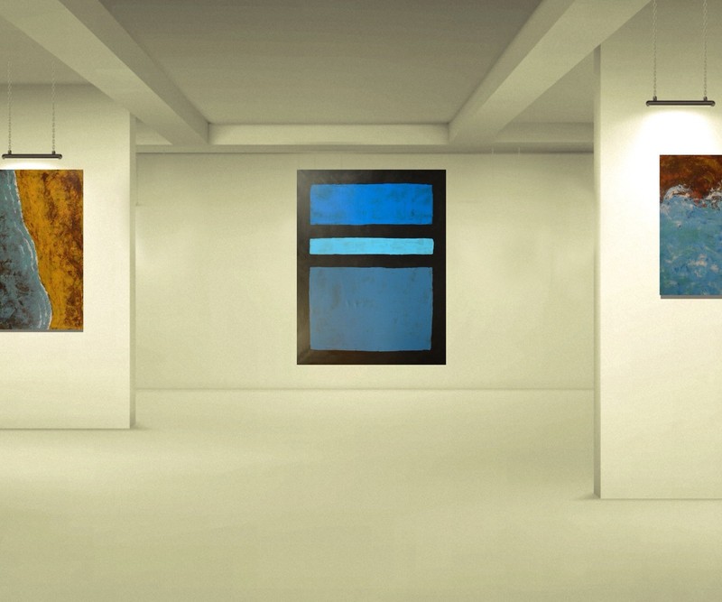 Mark Rothko Style Giant Canvas Painting 81”X62” (6 Foot 9 inch) Abstract gallery
