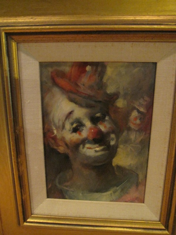 Magnificent Signed Julian Ritter Original Clown Oil Painting gallery