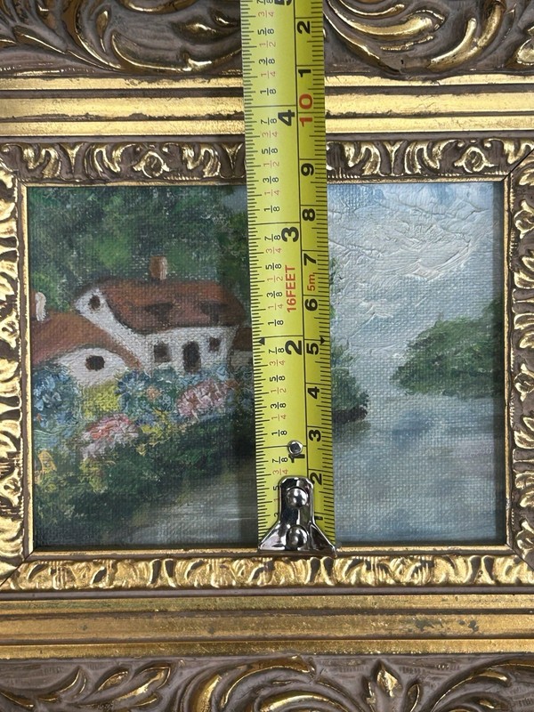 Oil Painting Landscape Unsigned 4” 1/4 X 3” 1/4 Inches gallery