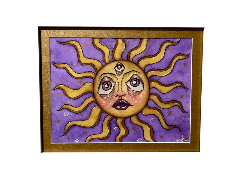 «Cosmic Connections» Original Acrylic Painting by Randi Skorupski 11″ x 14″