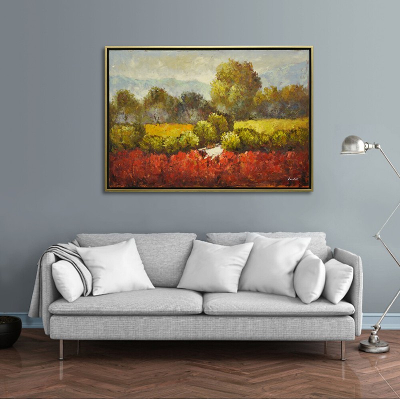 Hungryartist – Beautiful large original Valley of the Trees 24×36
