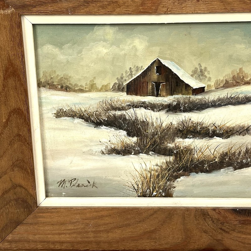 M. Polascik 8x10 Oil Painting In 16x14 Real Wood Frame By Fredric’s gallery