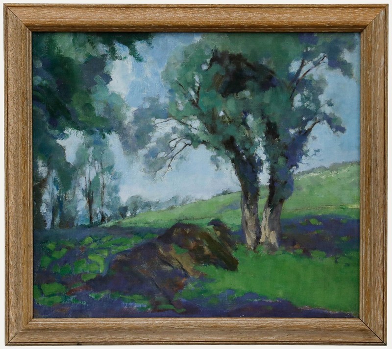 Impressionist 20th Century Oil – Spring in the Countryside