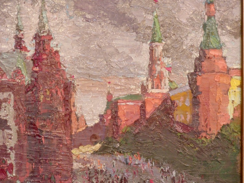 SERGEI SMOLOVICH KREMLIN IMPRESSIONIST RUSSIAN OIL PAINTING RED SQUARE gallery