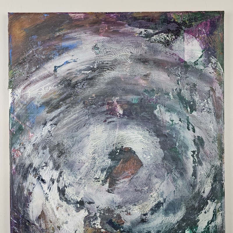 ART - Signed Modern Abstract Original Painting 20x16 Stretched Canvas Art gallery