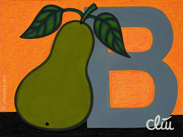 JACQUELINE DITT – B-Shape 2018 Painting Still Life Pear Pear