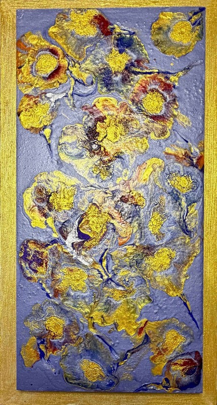 Autumn Solace – Framed Original Floral Painting by Eman Khalifa | Contemporary A