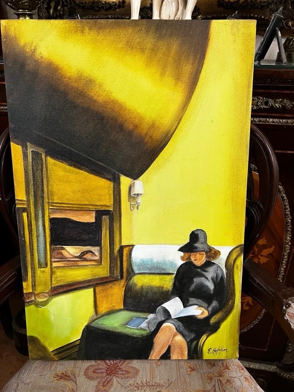 Edward Hopper – Amazing Oil On Painting – Signed – Stamped – A1