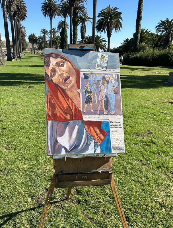 Ellie Nesler’s Release – Logan Fox San Pedro Angels Gate Painting 18” x 24”