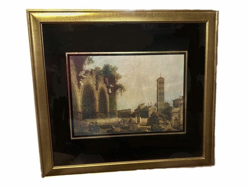 Pair: Ruins of Rome Style A-70 Clifford Art Studios, Inc. NYC