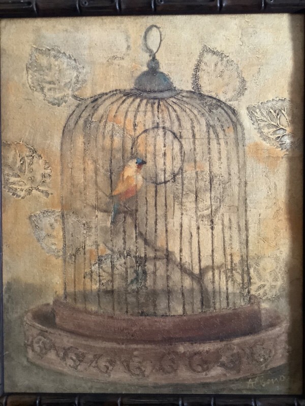 Vintage Wall Art by Albena Hristova Painting on Vintage Wood Frame set of 2 gallery