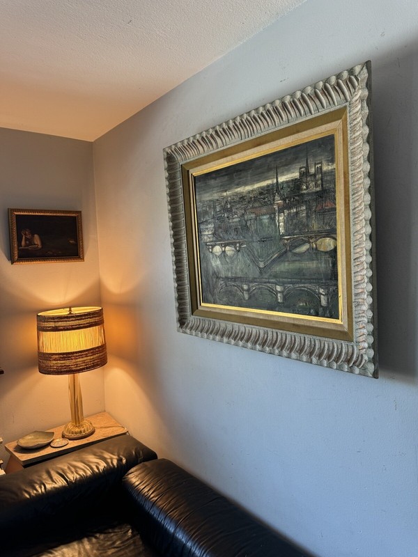 REGIS DE BOUVIER DE CACHARD FRENCH ANTIQUE MODERN CITYSCAPE OIL PAINTING PARIS gallery