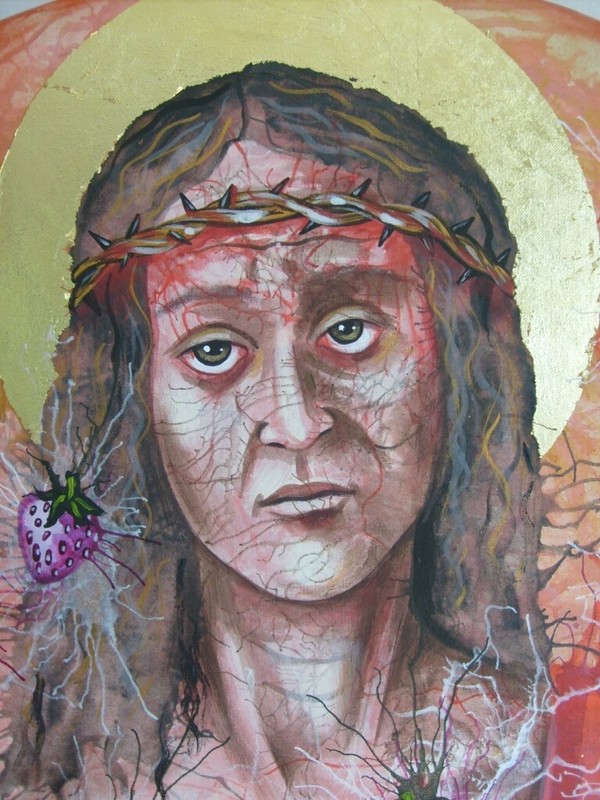 sacred art painting jesus christ icon religion figure catholic christianity aceo gallery