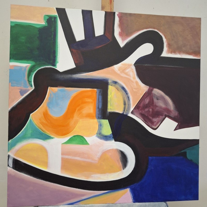 Original painting by C. G. Simonds, «TARUNTEL», 36” x 36”, Acrylic on Canvas