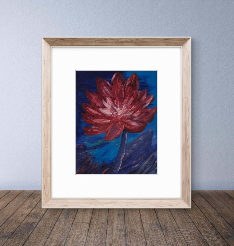 Contemporary Expressionist Original Painting 11x14 Canvas gallery