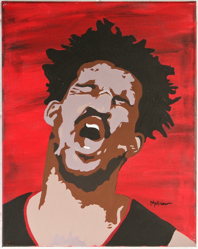Mollinea «Big Face» Jimmy Butler 2020 NBA Finals Bubble Original — Heat Fan Art
