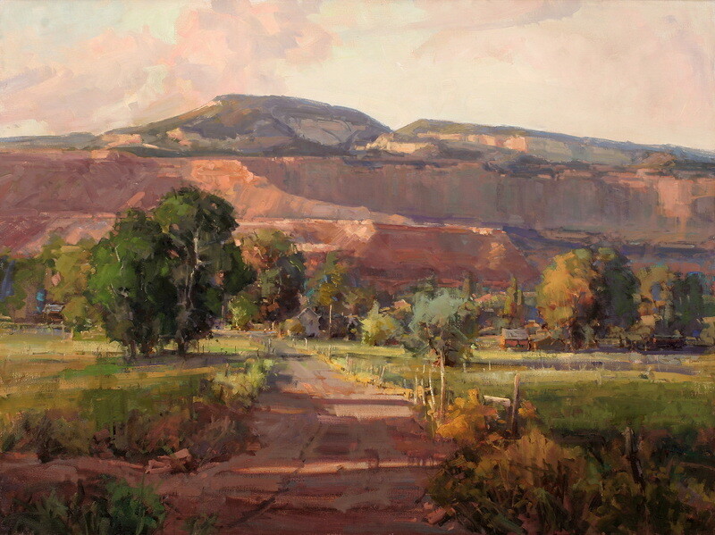 Arizona Mountain Landscape Oil painting Art Giclee Print Printed on canvas P464