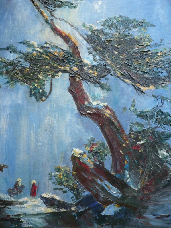 BEUKEMA, IMPRESSIONISM MODERN MODERNISM 1950s 50s OIL CHINESE ASIAN INFLUENCE gallery