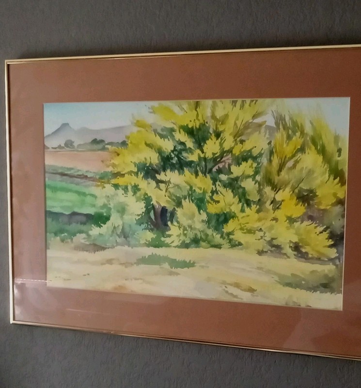 TED SCHUYLER 1976 Beautiful New Mexico Lanscape Water Color gallery