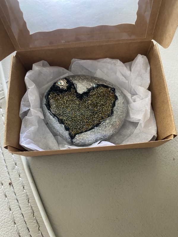 Rock art Love Heart Rock When You Can’t Say I Love You