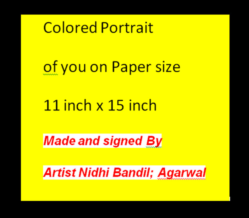Handmade Photo of You & Yr's Made & Signed By Artist Nidhi Bandil Agarwal Jaipur gallery