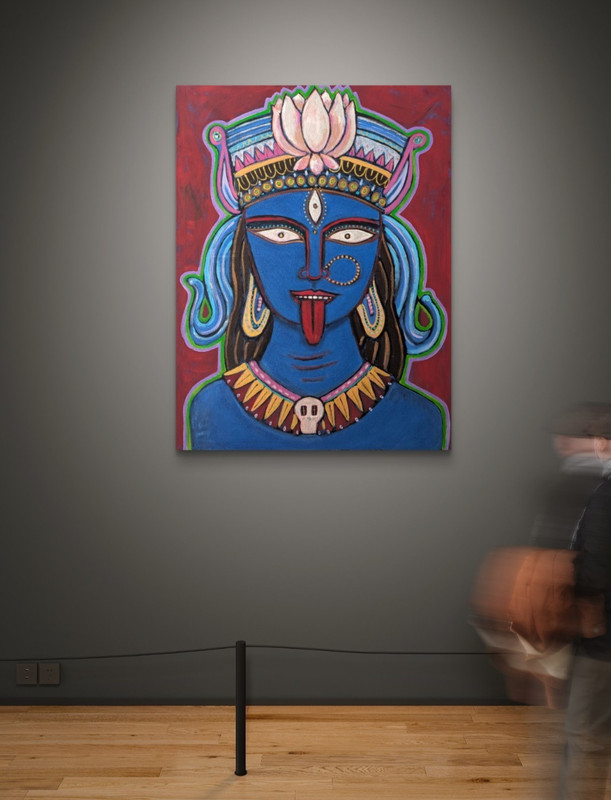 HELL HATH NO FURY LIKE A WOMAN SCORNED, K. Bickman, 30″ x 40″ acrylic on canvas