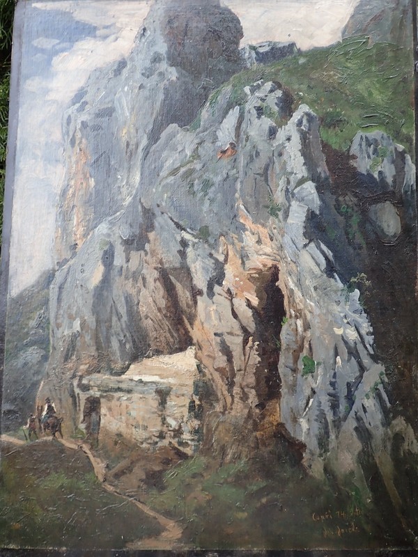 Oil Painting Prof. Julius II (the Younger) JACOB (18)74 - Rocks on Capri Italy gallery
