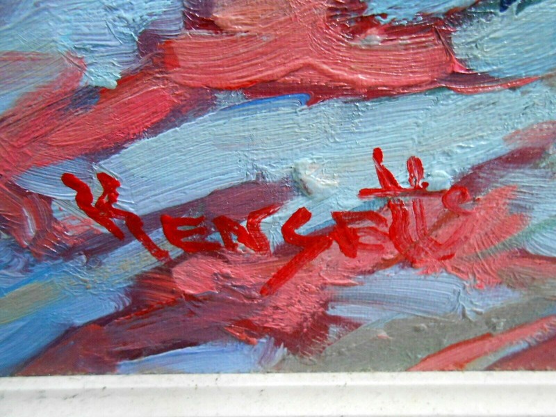 KINSETTS Fine Art Original Painting ROSES Canvas Mid Century 32 x 27 gallery