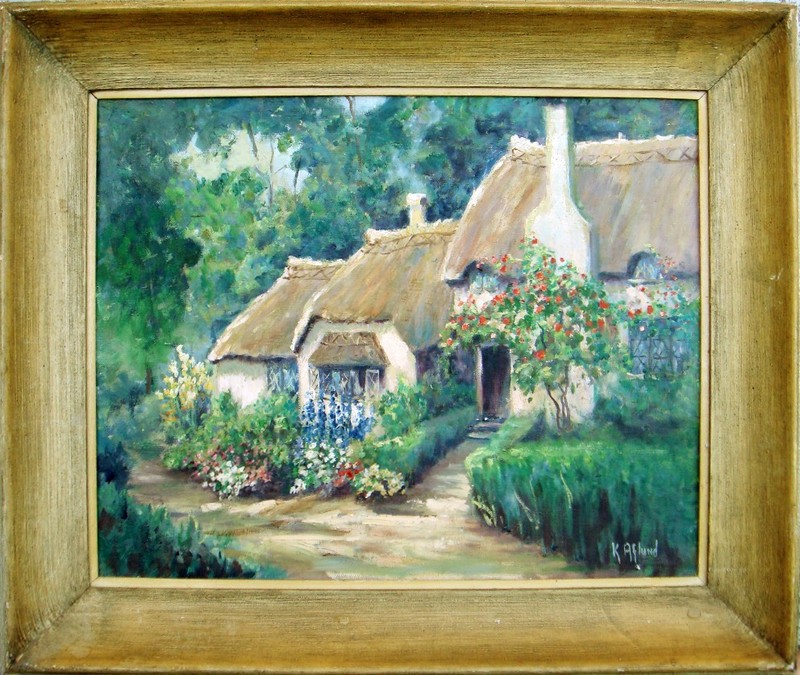 ELLA JENSEN MOORE (K. AFLUND) 1887-1978, California Impressionist