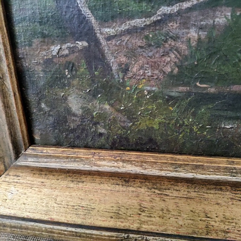 Barbizon Large Landscape O/C Painting Exceptional Quality -C Tryon. gallery