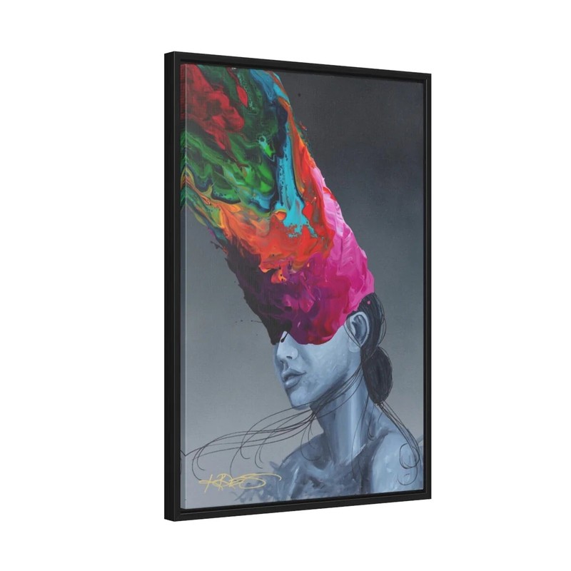 VISUAL POET KRE8 FRAMED GALLERY WRAPPED CANVAS PRINT WITH COA gallery