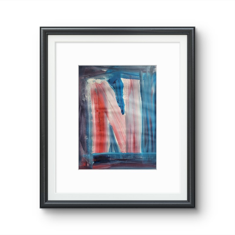 "N" Classroom Graffiti Abstract Pop Art Paper Painting Modern Design gallery