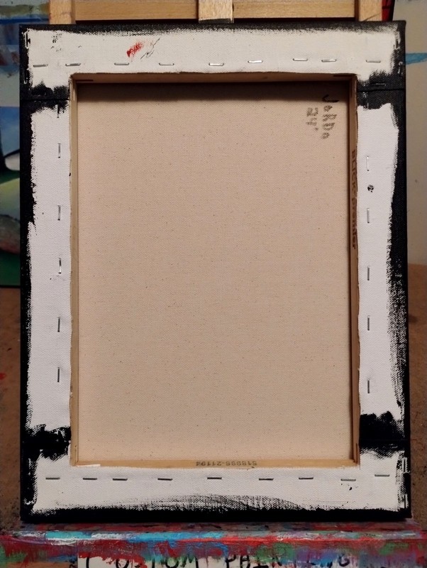 CRAZY ABSTRACT EXPRESSIONISM PAINTING STRETCHED CANVAS..11 X 14 BY: JORDO gallery