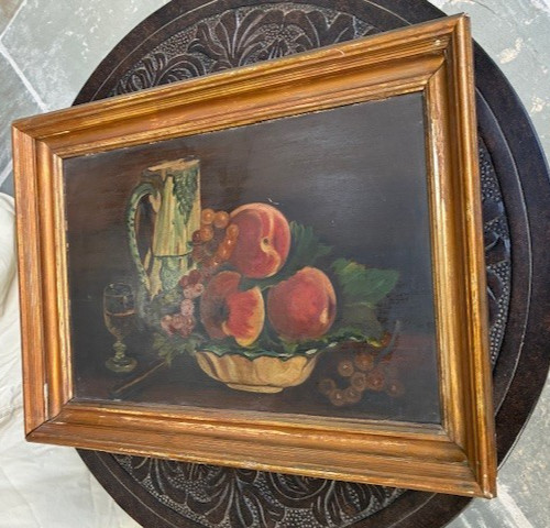 19th CENTURY ANTIQUE OIL PAINTING ON “ACADEMY BOARD”, F. W. DEVOE, ORIG FAM. OWN gallery