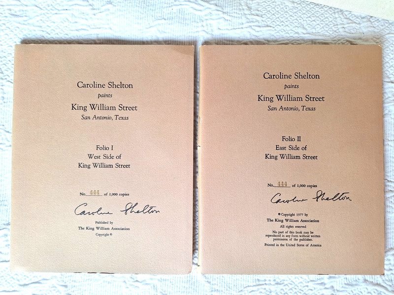 Caroline Shelton Paints King William Street San Antonio 1977 444 out of 1000